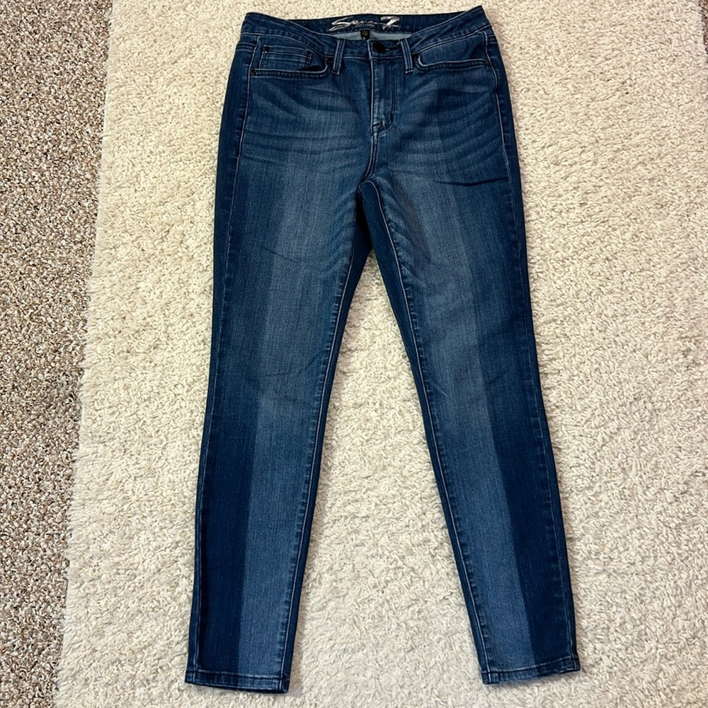 SEVEN7 8 two tones midrise skinny jeans in great preloved condition